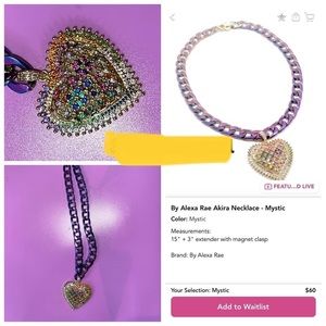 Melania clara & By Alexa Rae Akira necklace in mystic